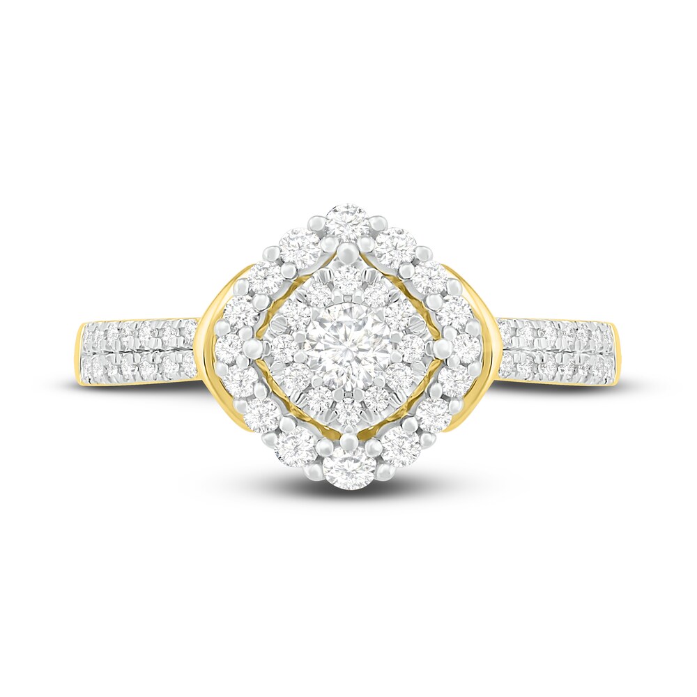 Diamond Ring 1/2 ct tw Round 14K Yellow Gold ZWIKuDzK