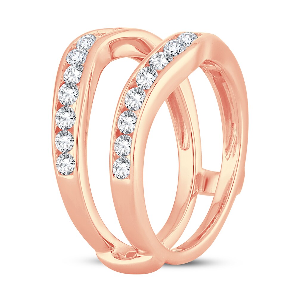 Diamond Enhancer Ring 1 ct tw Round 14K Rose Gold ZWqtgvdB