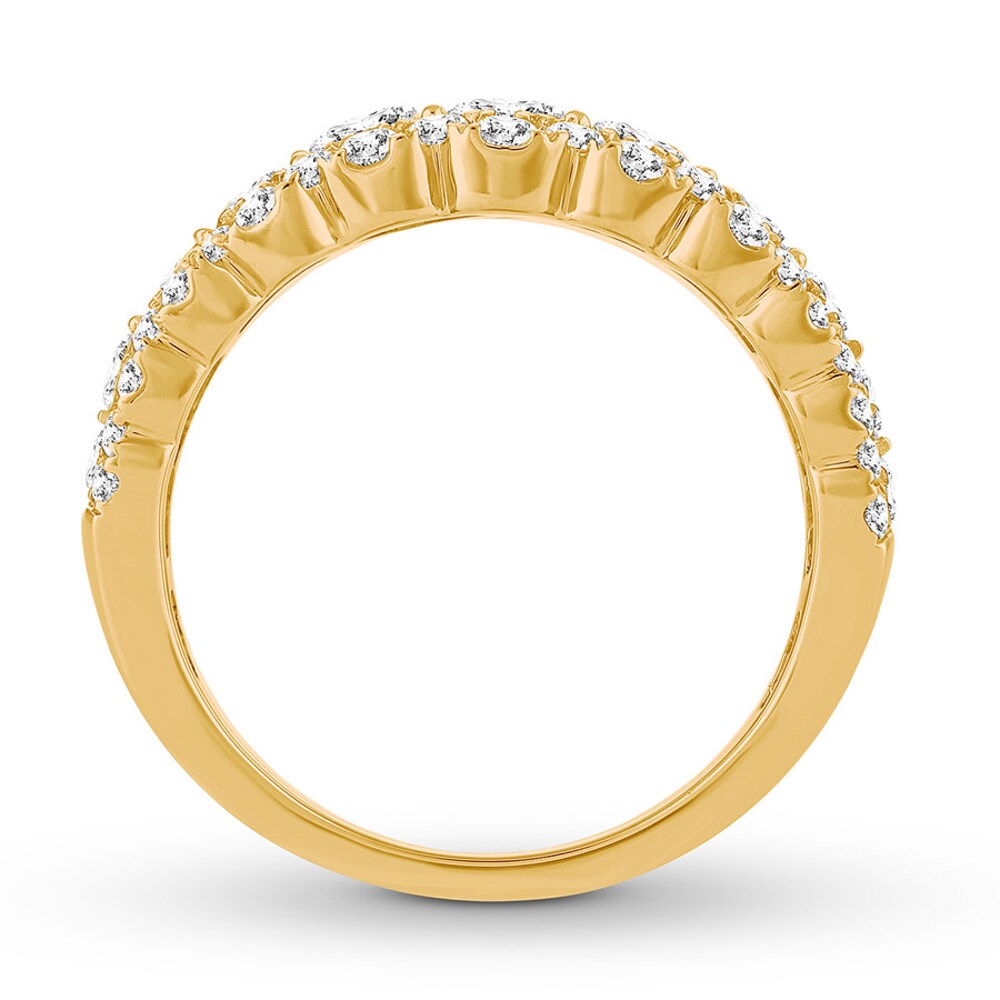 Diamond Anniversary Band 2 ct tw Round-cut 14K Yellow Gold ZXFckPts