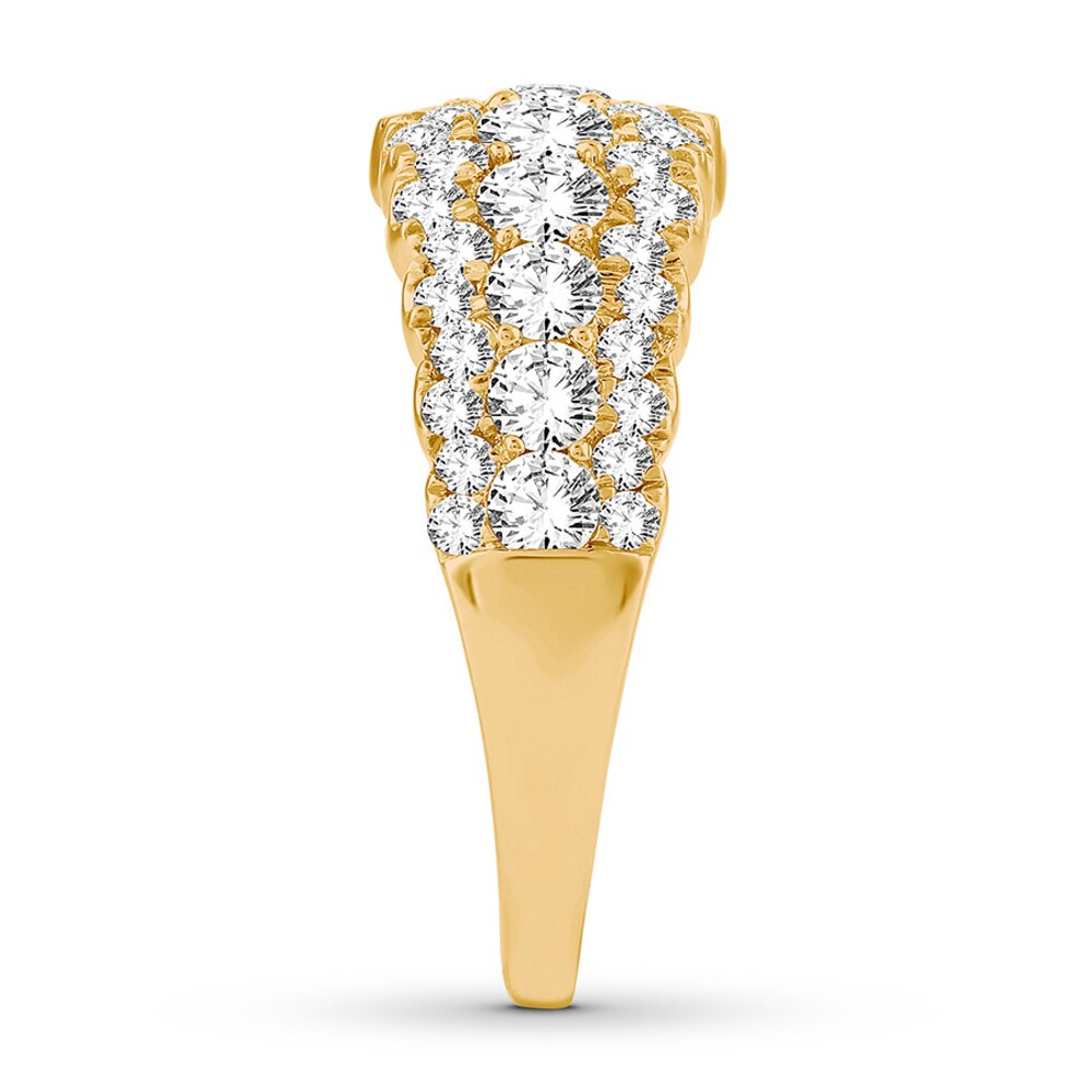 Diamond Anniversary Band 2 ct tw Round-cut 14K Yellow Gold ZXFckPts