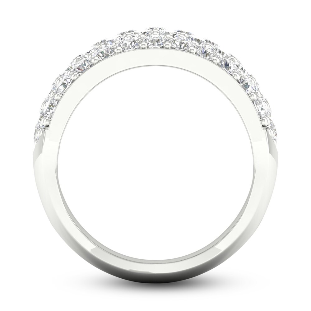 Lab-Created Diamond Ring 3 ct tw Round 14K White Gold ZqaVJSfz