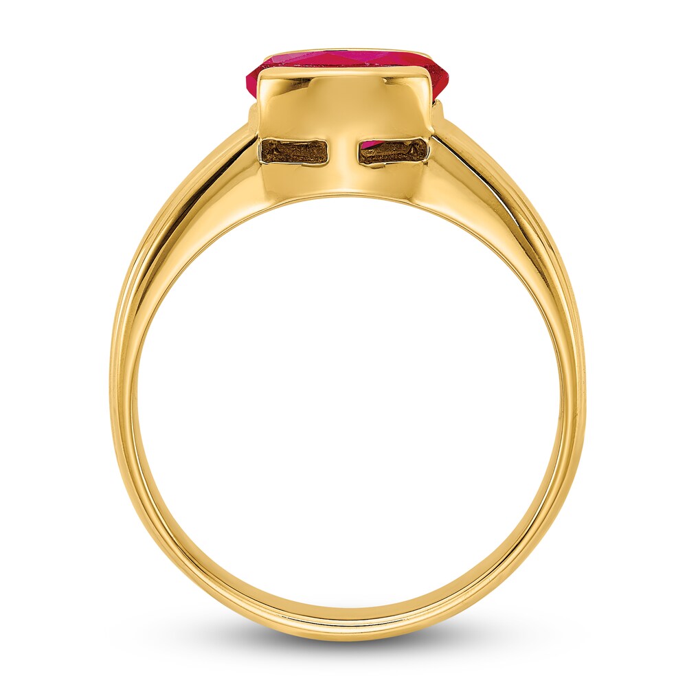 Natural Ruby Ring 14K Yellow Gold Zs4i8Tjd