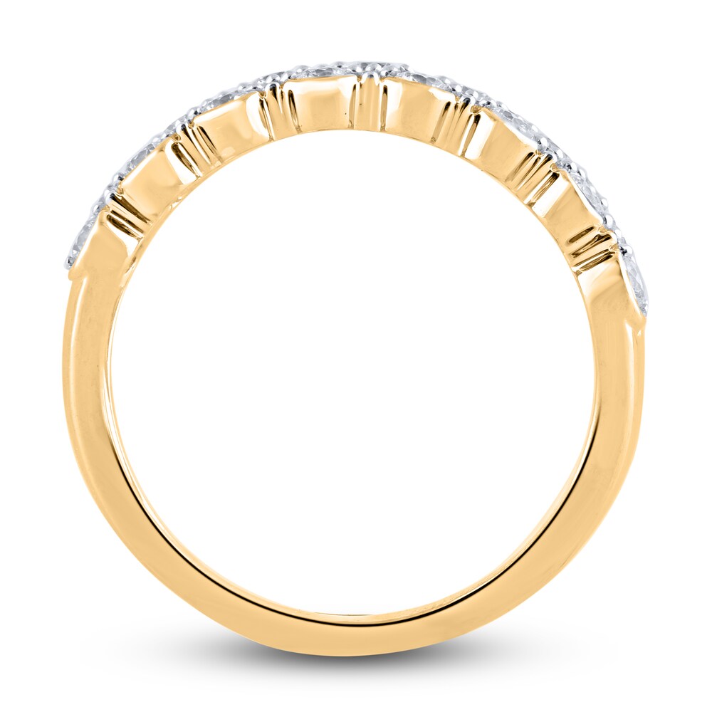 Diamond Anniversary Band 1/2 ct tw Round 14K Yellow Gold ZxG0OZRj