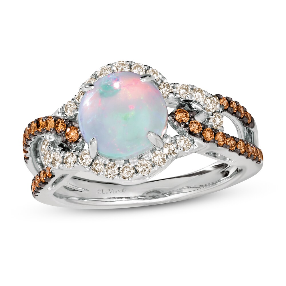 Le Vian Natural Opal Ring 1/2 ct tw Diamonds 14K Vanilla Gold a1AELwJK [a1AELwJK]