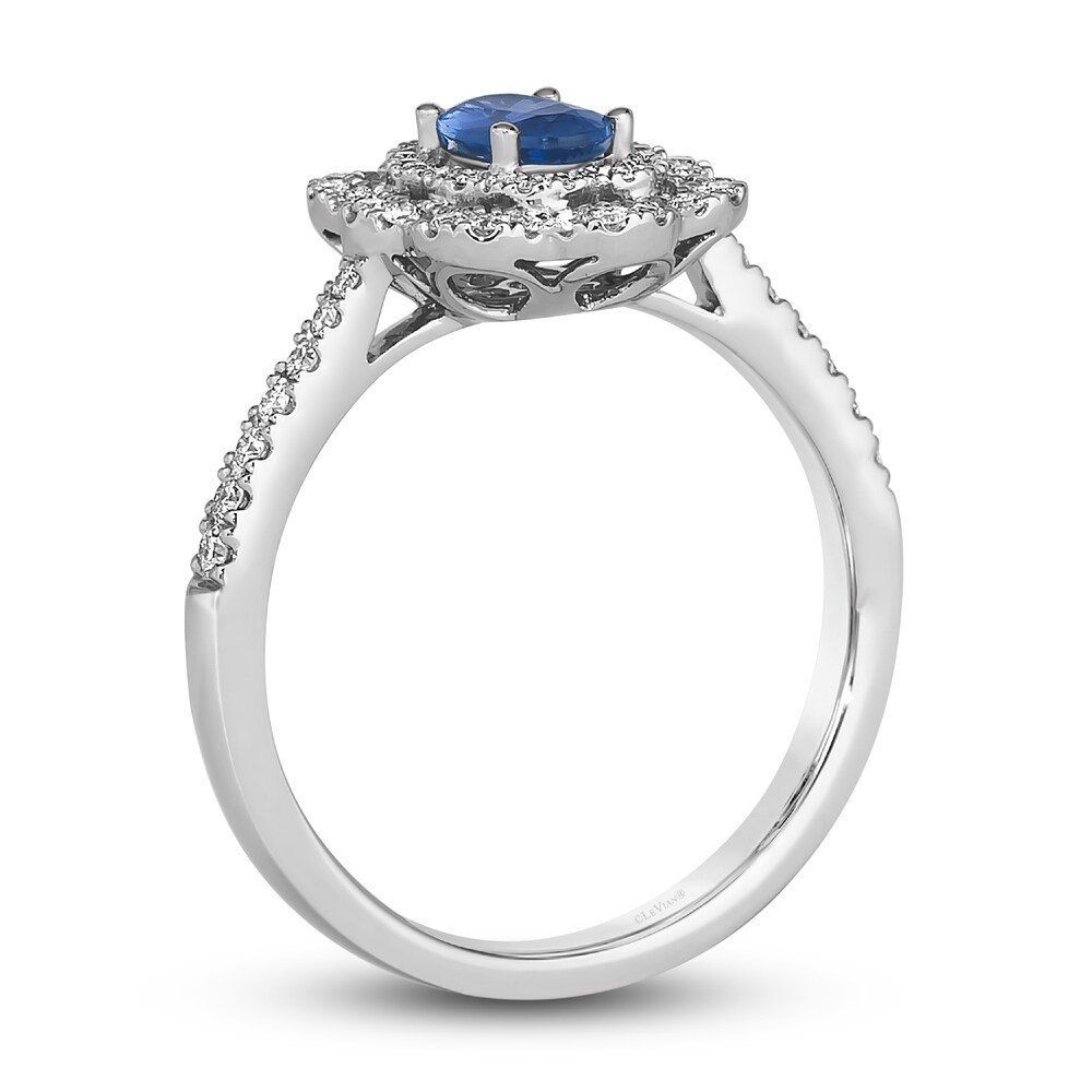 Le Vian Natural Blue Sapphire Ring 1/3 ct tw Diamonds Platinum aDuhAkGm