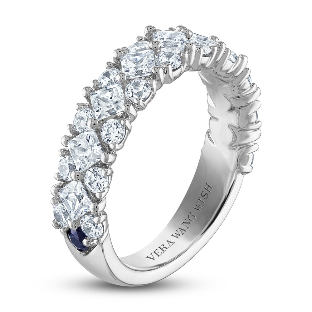 Vera Wang WISH Lab-Created Diamond Anniversary Band 1-3/4 ct tw Round/Princess 14K White Gold aFuSObTT