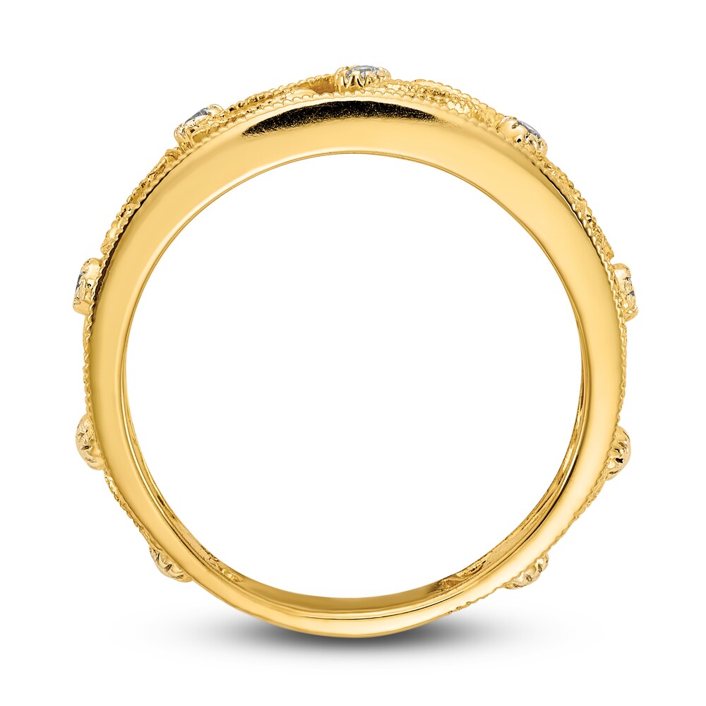 Diamond Ring 1/20 ct tw Round 14K Yellow Gold aTuAkkZo