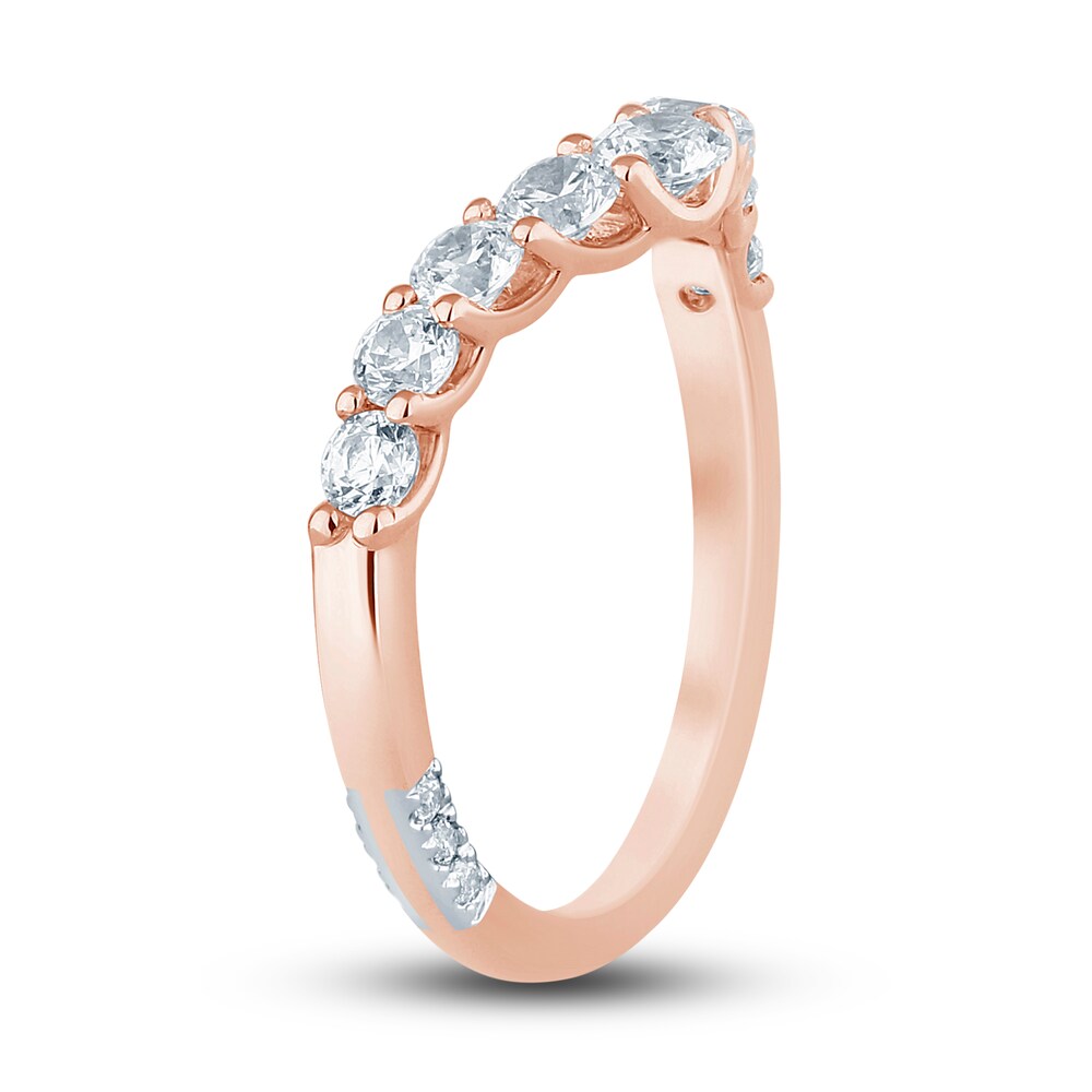 Pnina Tornai Lab-Created Diamond Contour Anniversary Band 1 ct tw Round 14K Rose Gold aZVGUg78