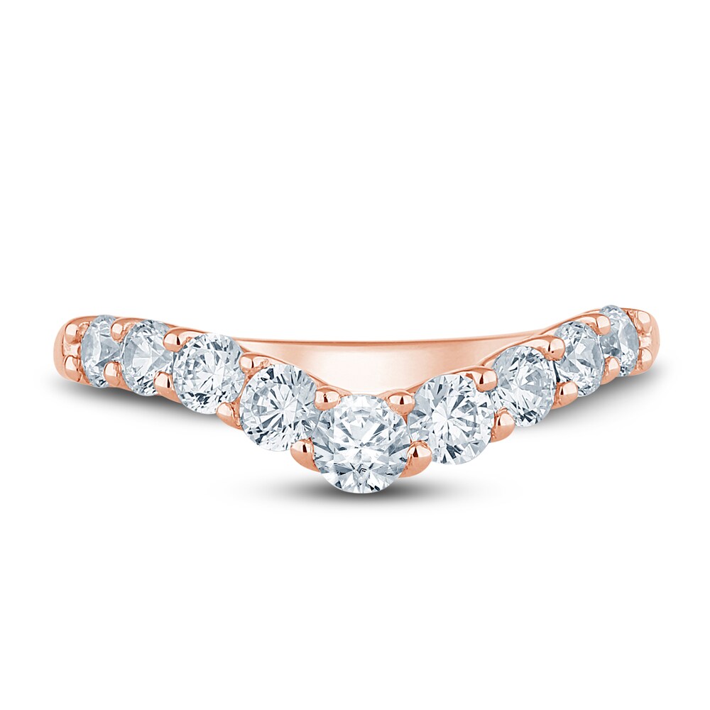 Pnina Tornai Lab-Created Diamond Contour Anniversary Band 1 ct tw Round 14K Rose Gold aZVGUg78