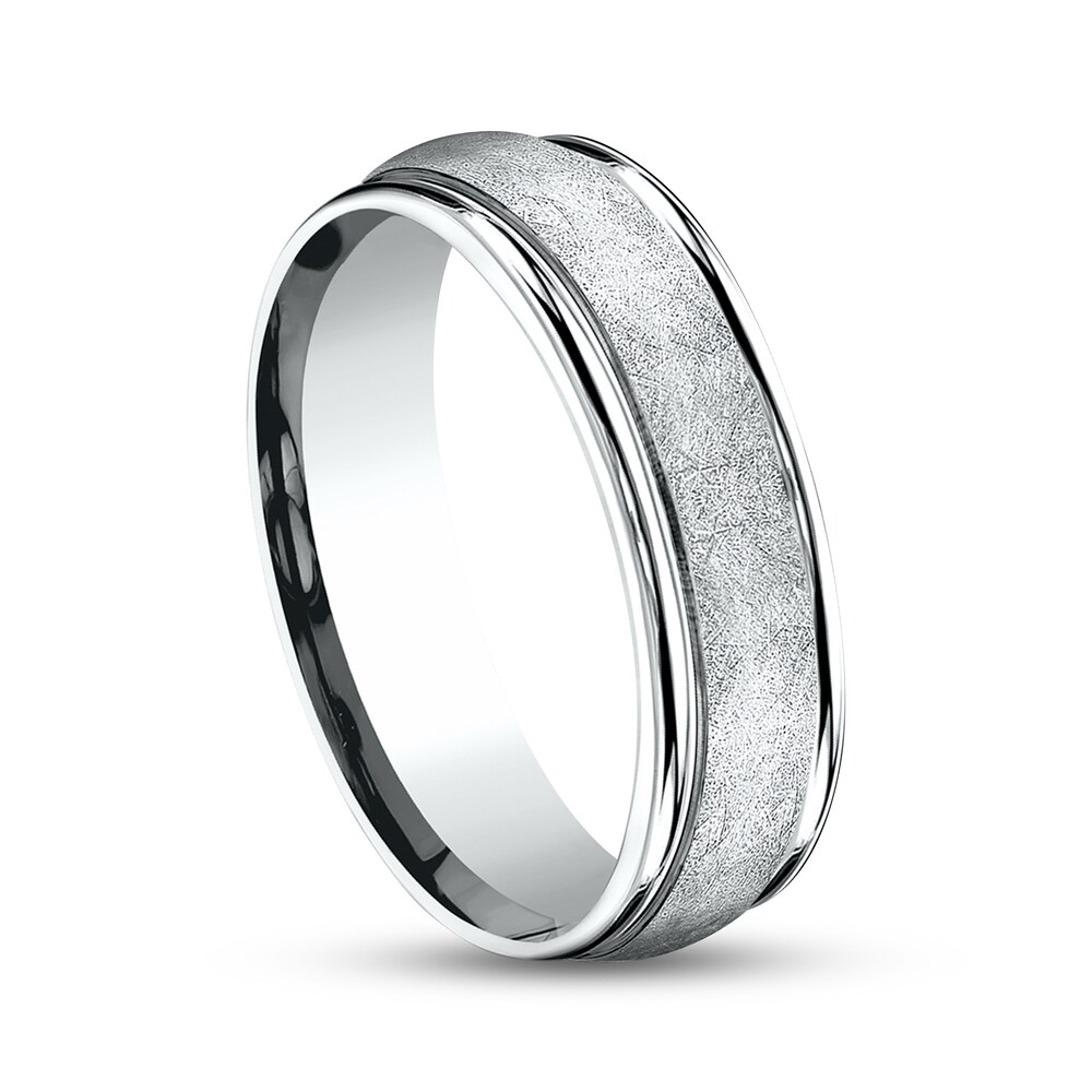 Swirl Wedding Band 10K White Gold 6mm aoITDuQu