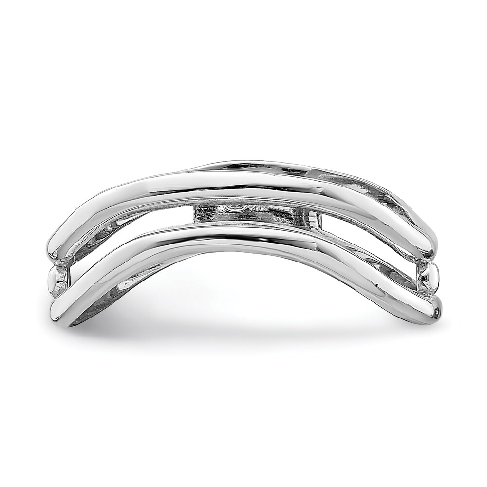 High-Polish Double Wave Ring 14K White Gold bJ5FBqmF