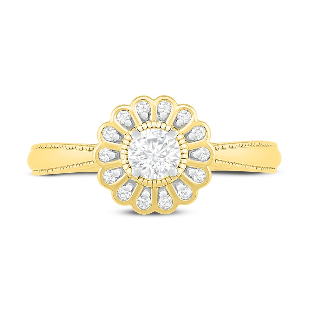 Diamond Ring 1/3 ct tw Round 14K Yellow Gold bRtvjYVg