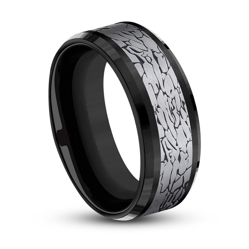 Men\'s Wedding Band Black Tantalum/Titanium bVyN92ew