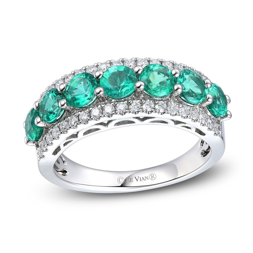 Le Vian Natural Emerald Ring 1/3 ct tw Diamonds Platinum bvJZ6fzE [bvJZ6fzE]