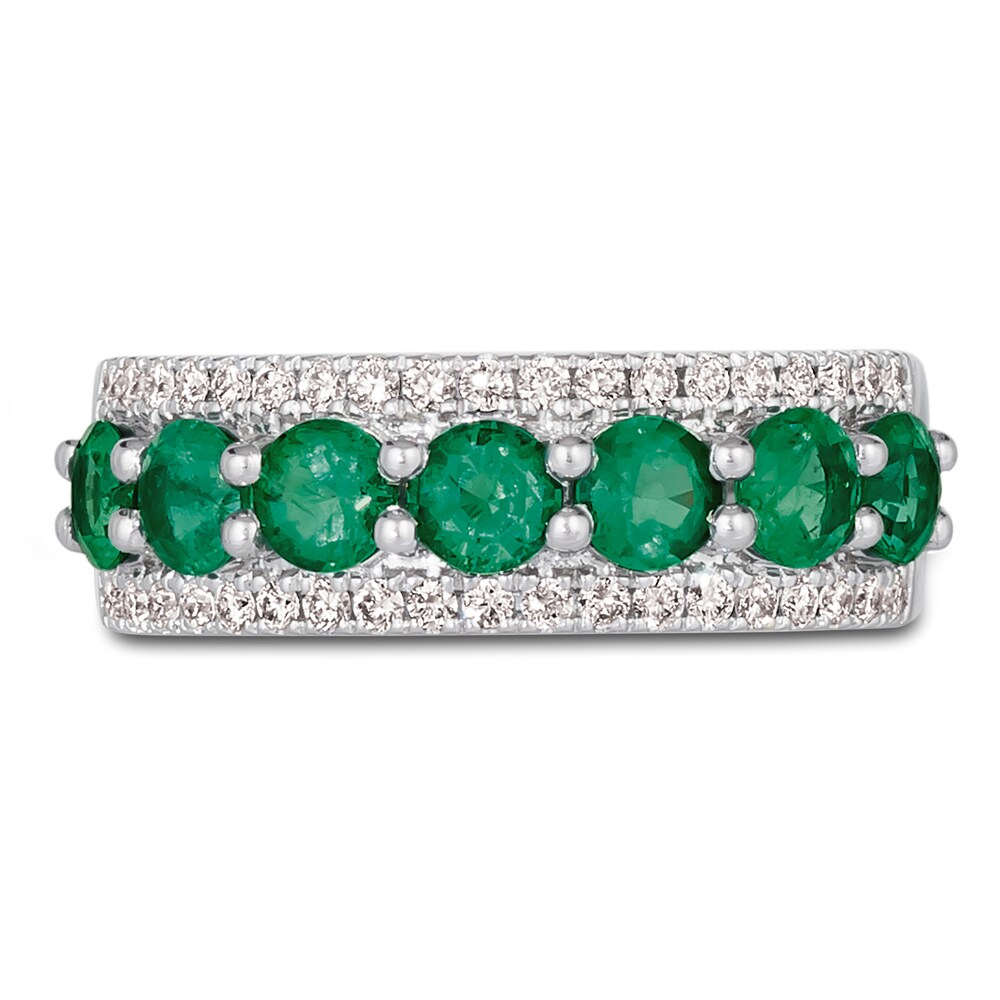 Le Vian Natural Emerald Ring 1/3 ct tw Diamonds Platinum bvJZ6fzE