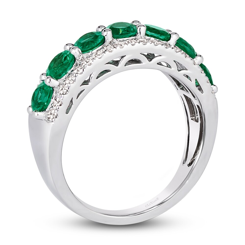 Le Vian Natural Emerald Ring 1/3 ct tw Diamonds Platinum bvJZ6fzE