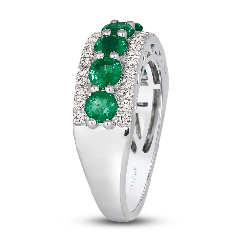 Le Vian Natural Emerald Ring 1/3 ct tw Diamonds Platinum bvJZ6fzE