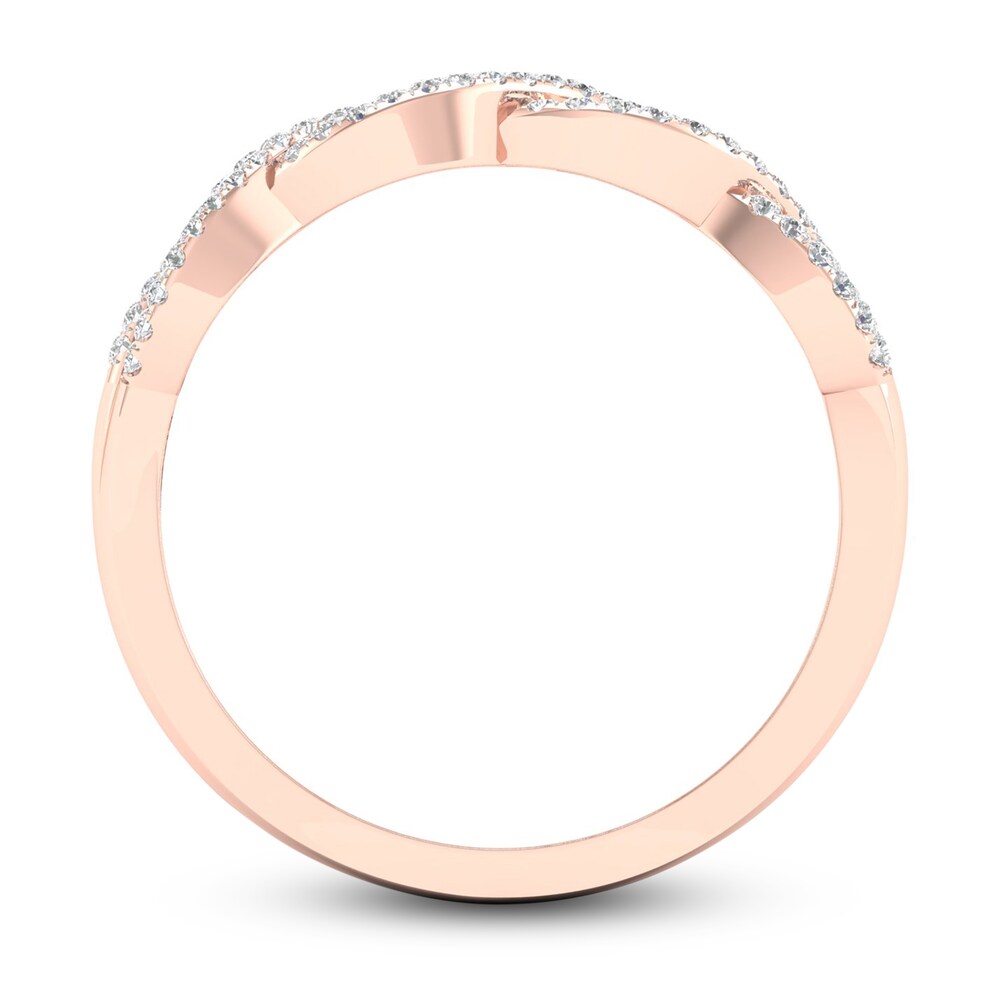 Diamond Ring 1/4 ct tw Round 10K Rose Gold c0VGroeo