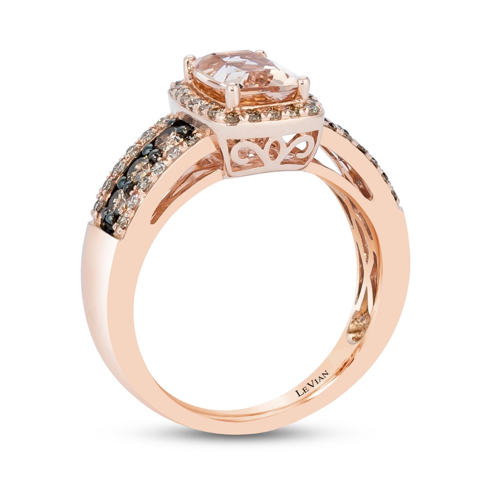 Le Vian Morganite Ring 5/8 ct tw Diamonds 14K Strawberry Gold cHfsXH9K