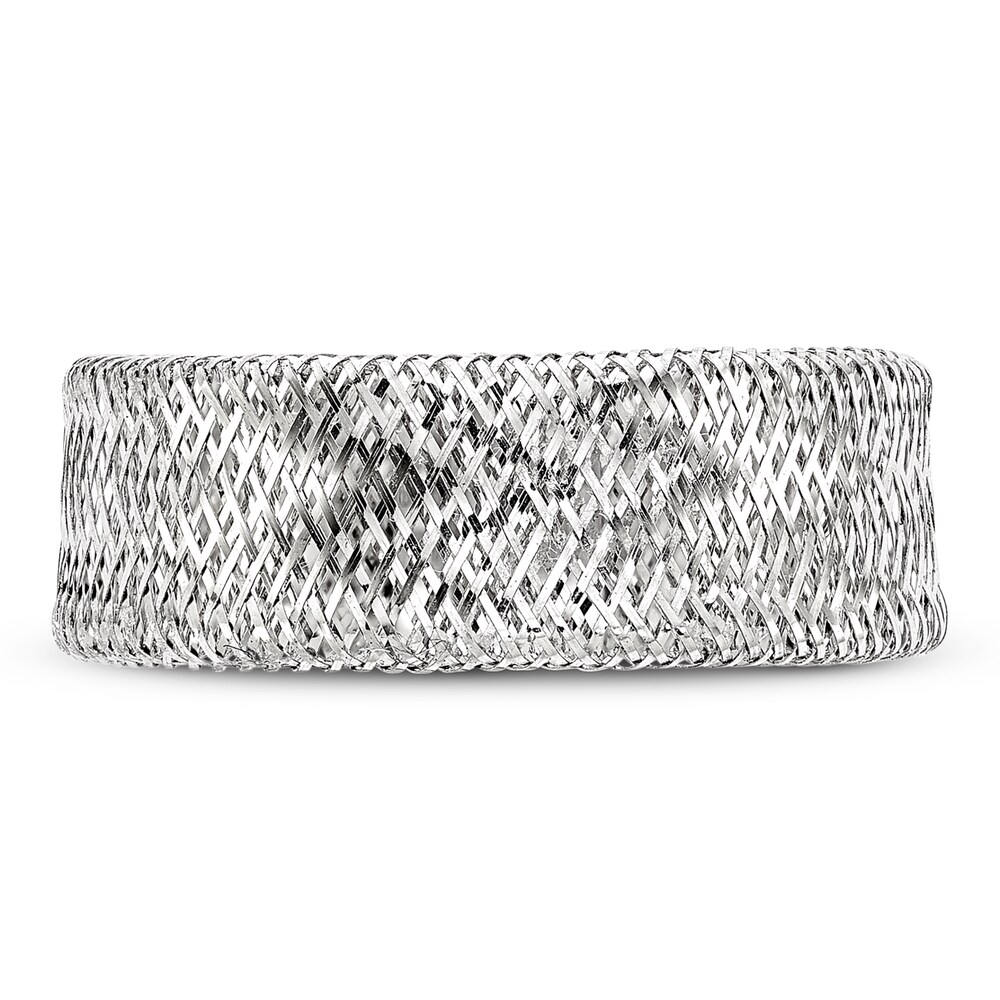 Polished Stretch Ring 14K White Gold choKD2eQ