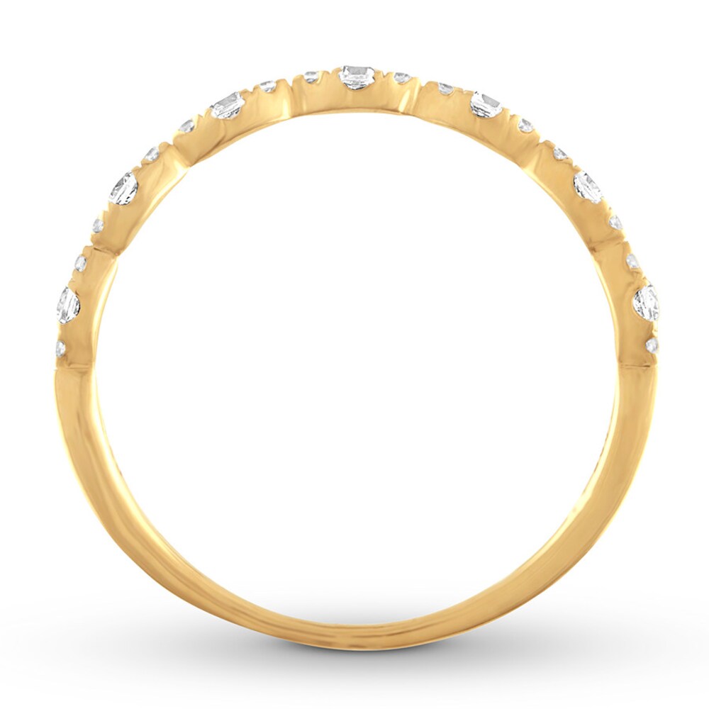 Diamond Ring 1/5 ct tw Round 10K Yellow Gold ciqur7np