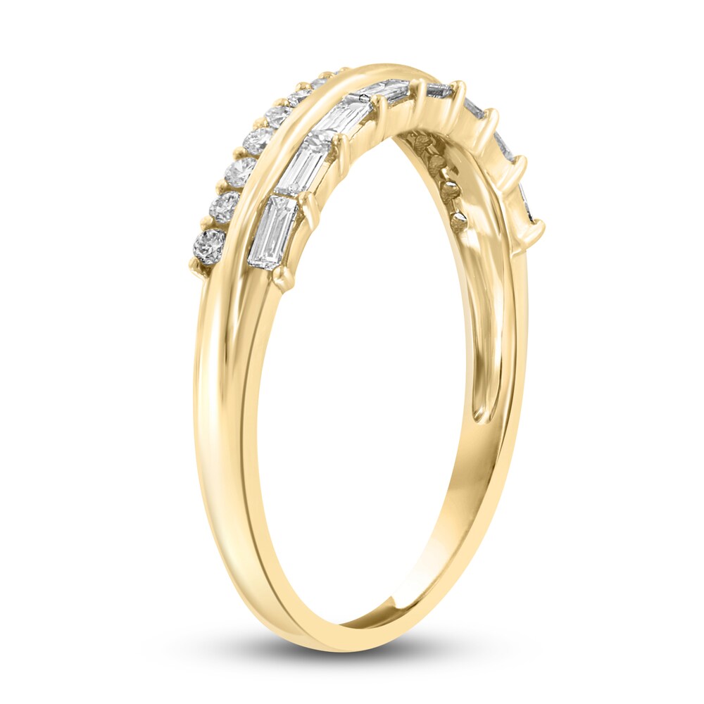 LALI Jewels Diamond Ring 3/8 ct tw Round/Baguette 14K Yellow Gold cnDpBVRz