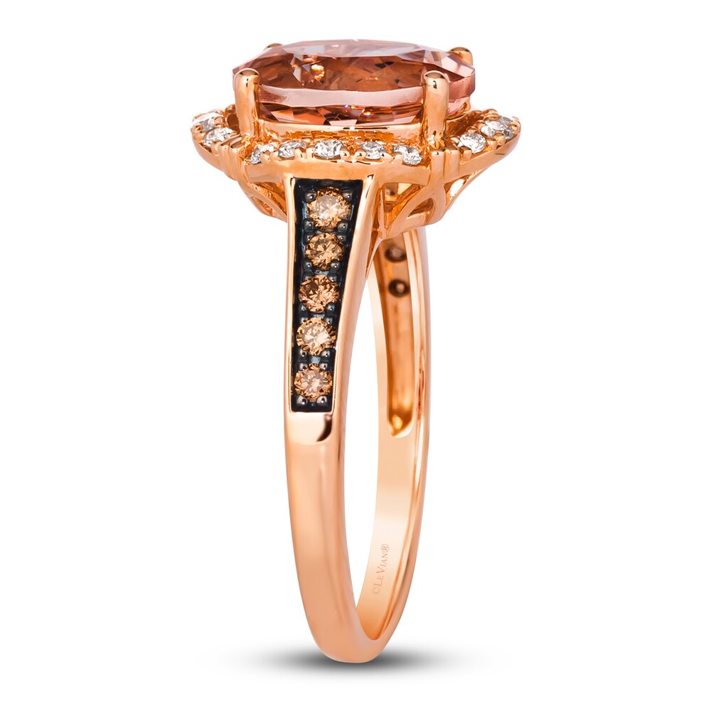 Le Vian Natural Morganite Ring 1/3 ct tw Diamonds 14K Strawberry Gold cqwqpGKX