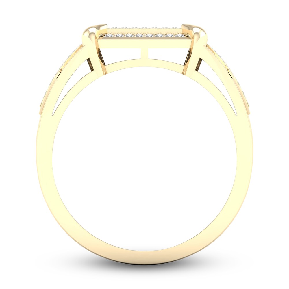 Men\'s Diamond Ring 1/4 ct tw Round 10K Yellow Gold crWEwyVP