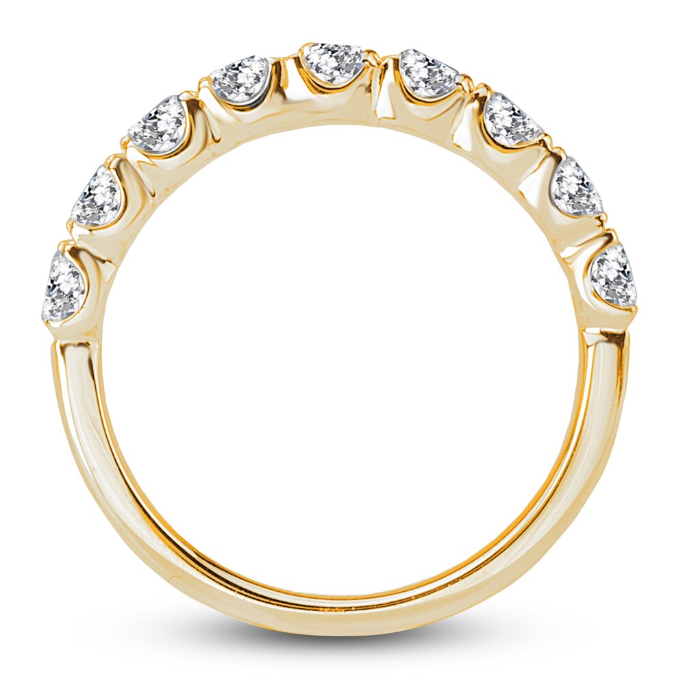 Diamond Anniversary Band 7/8 ct tw Round 14K Yellow Gold d2Zhu8cQ