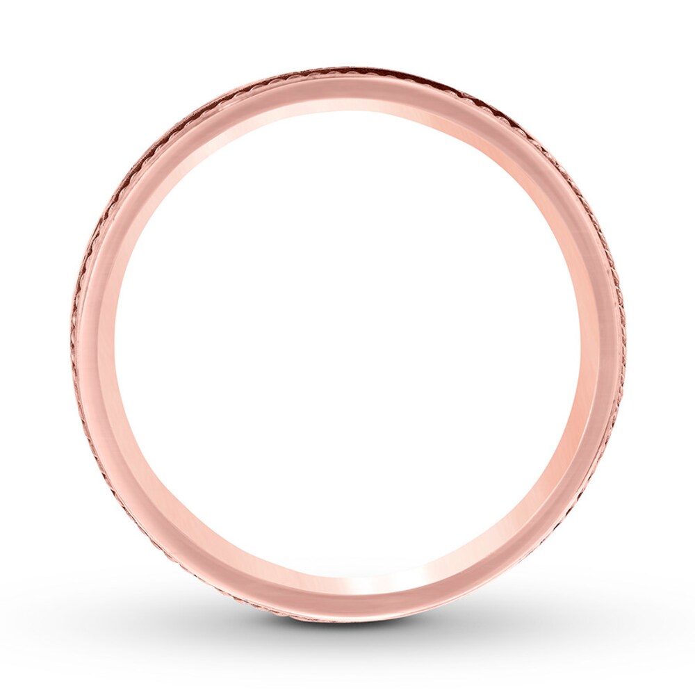 Men\'s Wedding Band 14K Rose Gold 8mm dBVfdioW