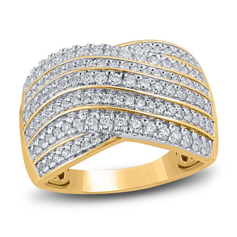 Diamond Wedding Band 1 ct tw Round 14K Yellow Gold duebHmt5