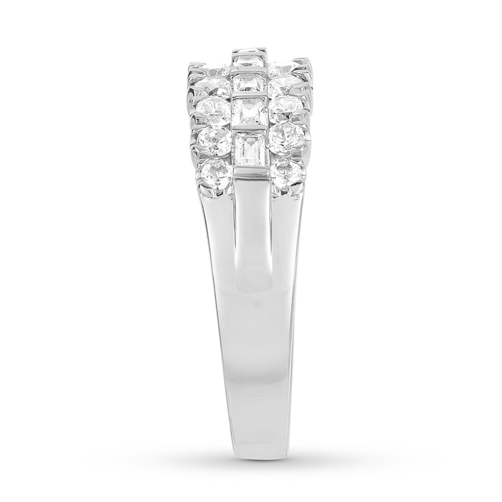 Diamond Ring 1 carat tw Baguette/Round 14K White Gold dxVAaq5P