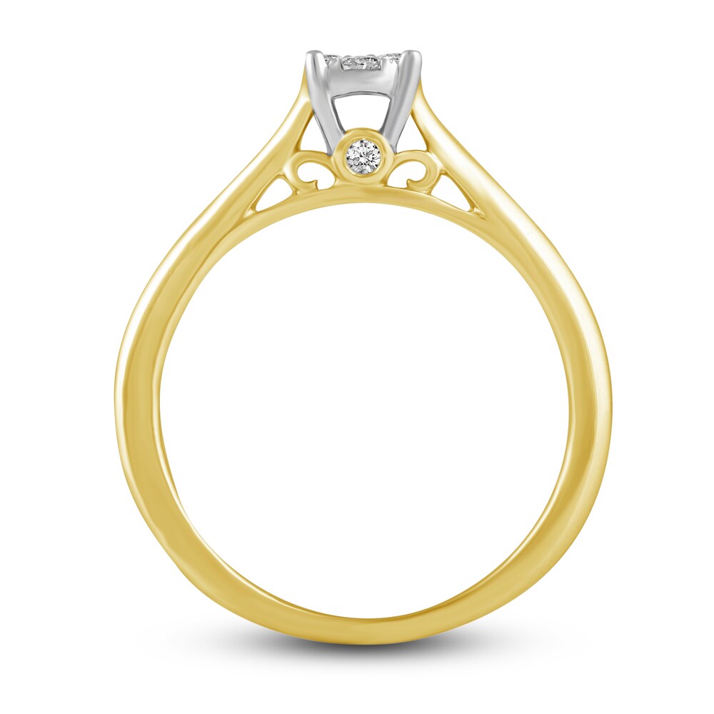 Diamond Engagement Ring 1/5 ct tw Round 14K Yellow Gold eKgkbUDk