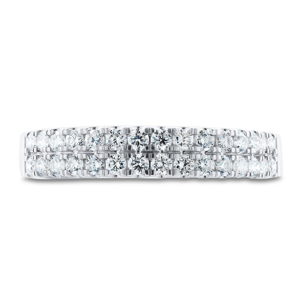 Diamond Anniversary Ring 1/2 ct tw Round 14K White Gold eNjoRMj9