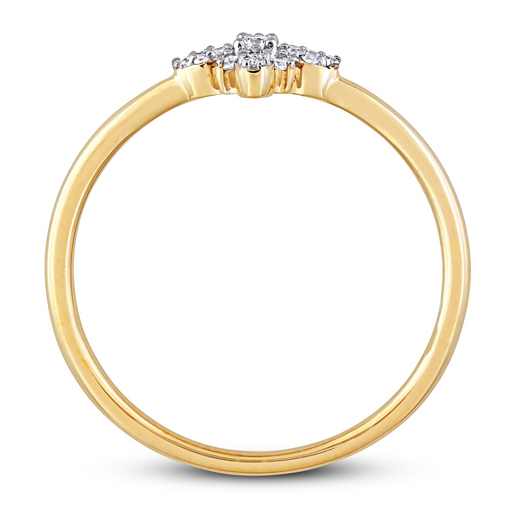 Diamond Ring 1/10 ct tw Round 10K Yellow Gold eQmqZv6i