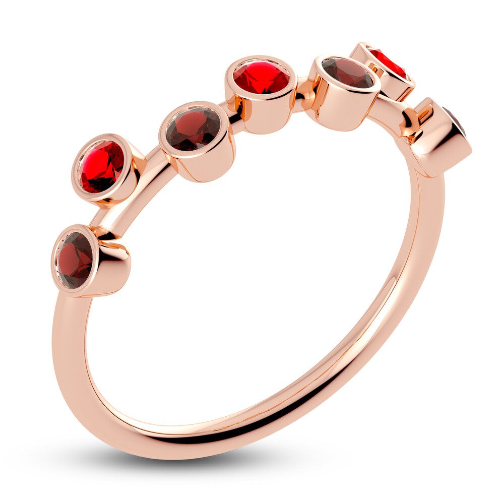 Juliette Maison Natural Ruby & Natural Garnet Ring 10K Rose Gold ecFqJEGy