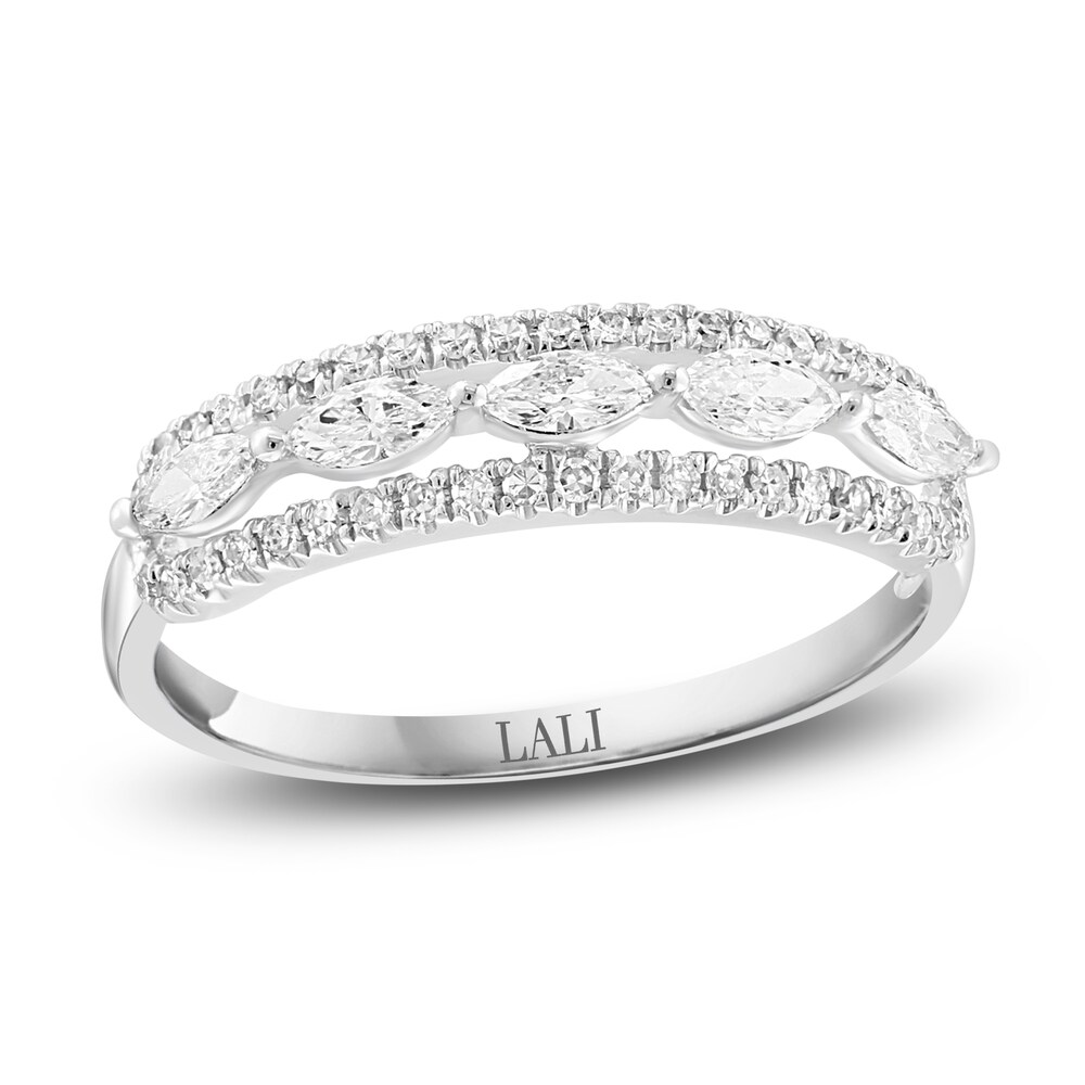 LALI Jewels Diamond Ring 1/2 ct tw Round 14K White Gold ejNlm2vk