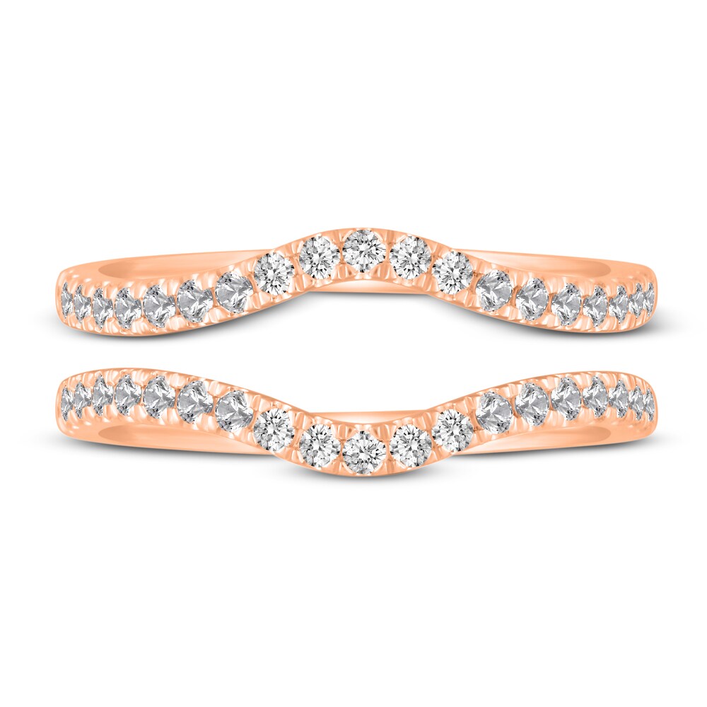 Diamond Double Wedding Band Set 1/2 ct tw 14K Rose Gold eqXdXbZl