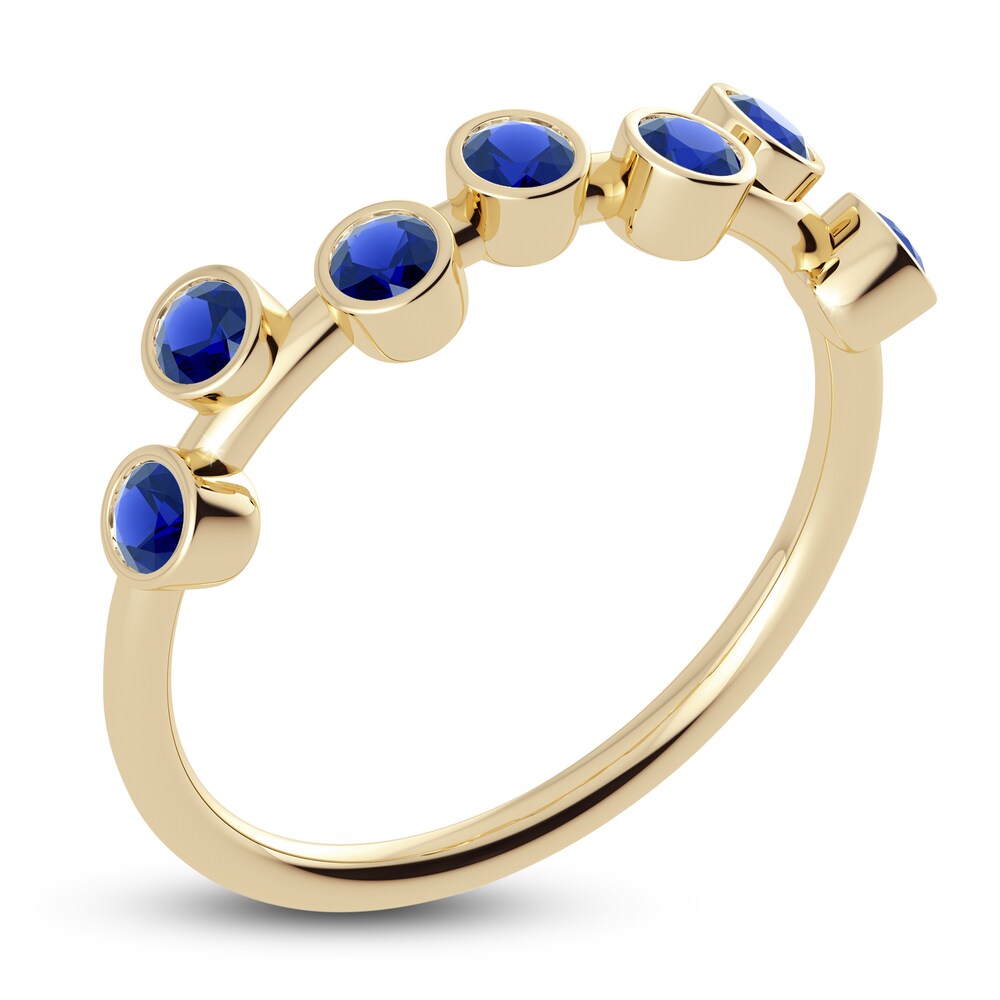 Juliette Maison Natural Blue Sapphire Ring 10K Yellow Gold ezTKh80M