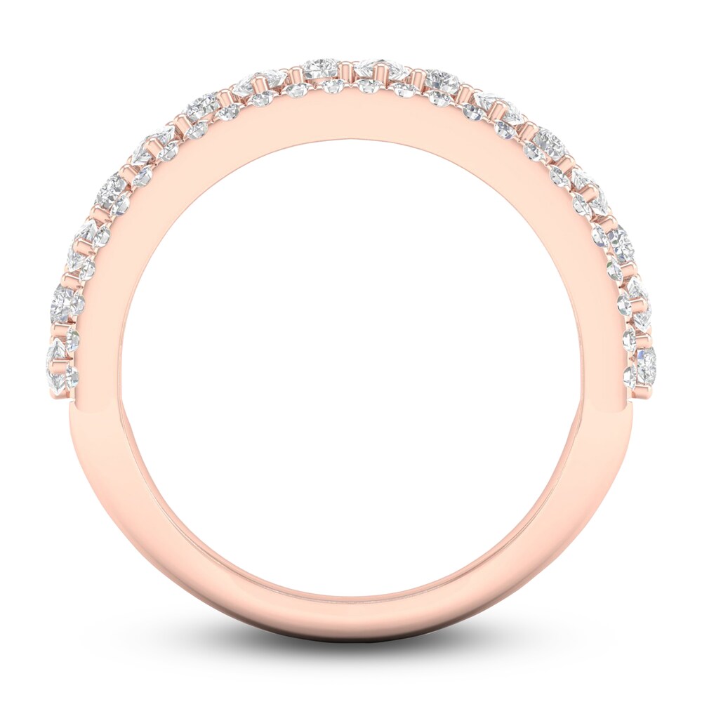 Diamond Anniversary Band 1 ct tw Pear/Round 14K Rose Gold f49ZKy59