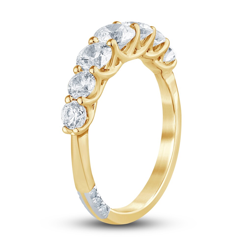 Pnina Tornai Lab-Created Diamond Anniversary Band 1-1/2 ct tw Round 14K Yellow Gold f92Zcs5N