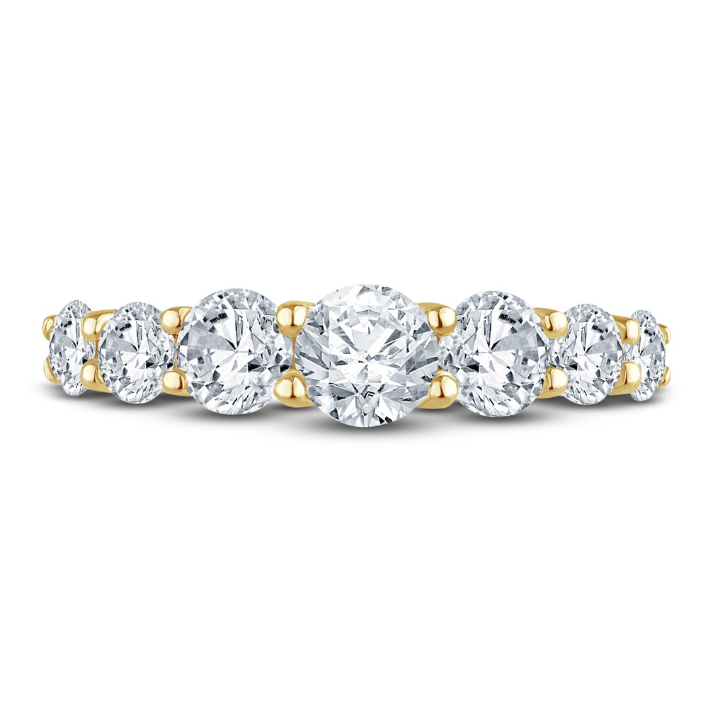 Pnina Tornai Lab-Created Diamond Anniversary Band 1-1/2 ct tw Round 14K Yellow Gold f92Zcs5N