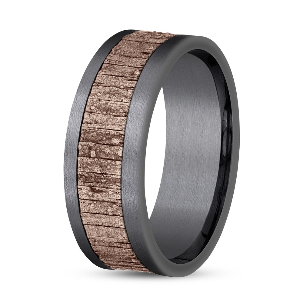 Wedding Band Tantalum/14K Rose Gold fJalTU7N