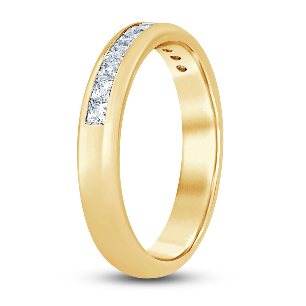 Diamond Anniversary Band 1/2 ct tw Princess 14K Yellow Gold fWlqS5AG