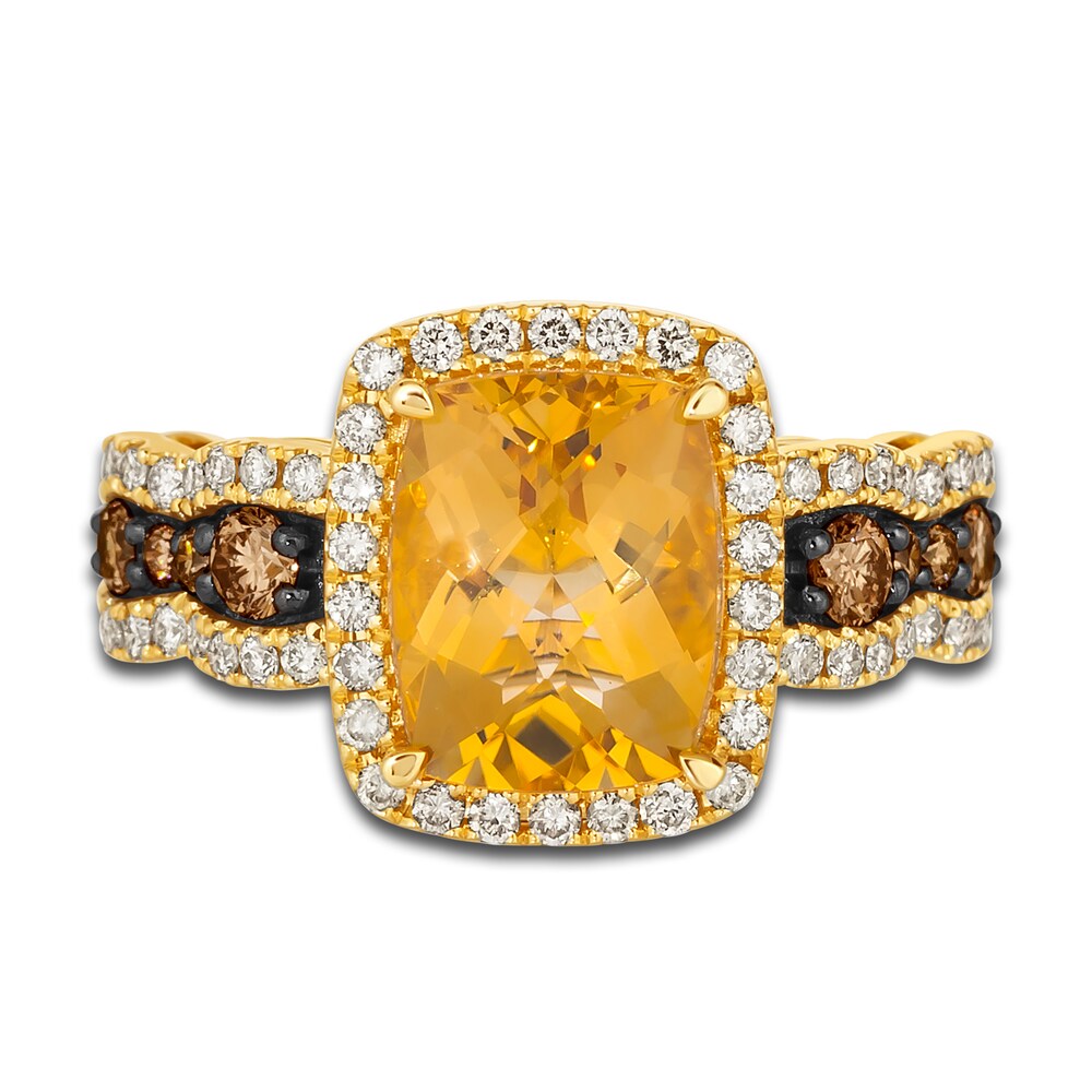 Le Vian Natural Citrine Ring 3/4 ct tw Diamonds 14K Honey Gold fdpqnoG0