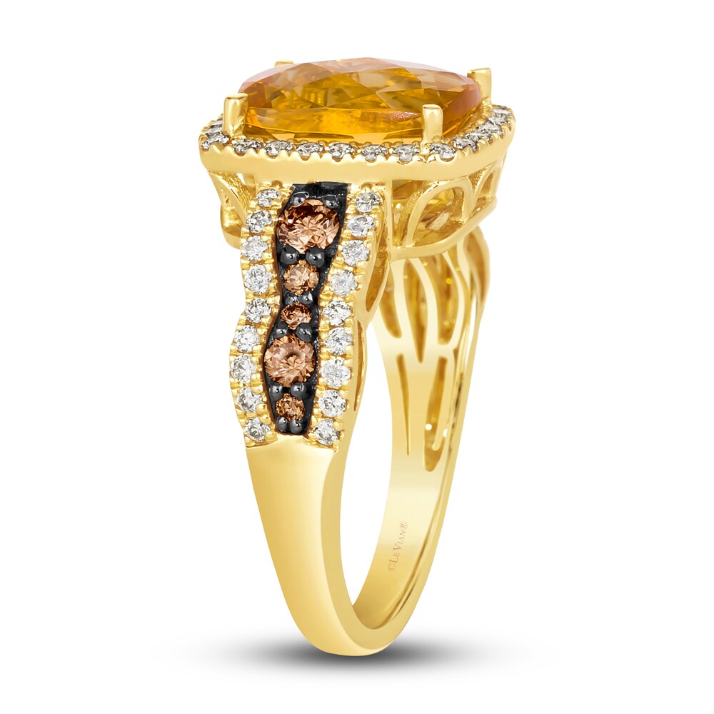 Le Vian Natural Citrine Ring 3/4 ct tw Diamonds 14K Honey Gold fdpqnoG0