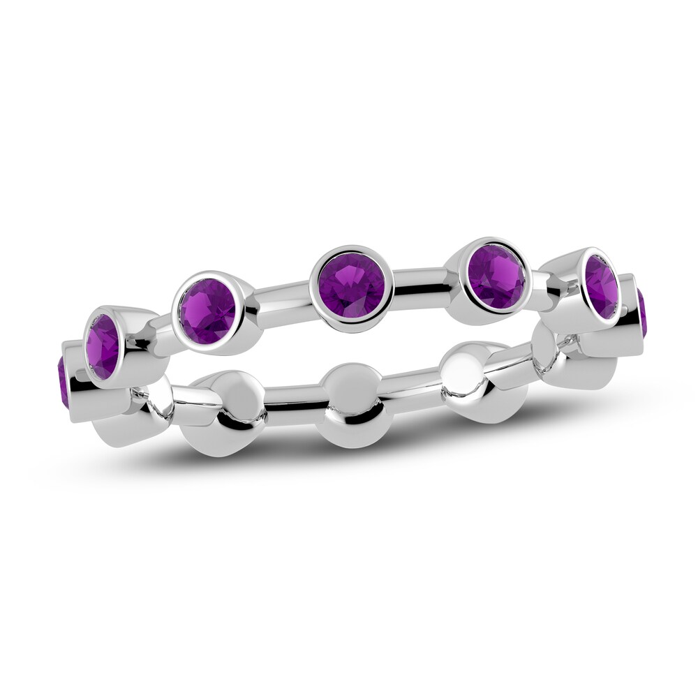 Juliette Maison Natural Amethyst Ring 10K White Gold fmQQrkJR