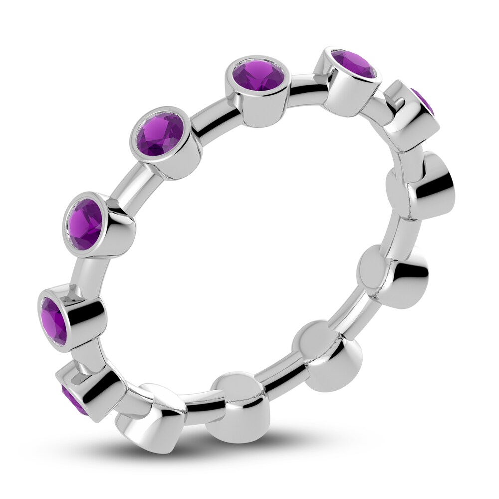 Juliette Maison Natural Amethyst Ring 10K White Gold fmQQrkJR