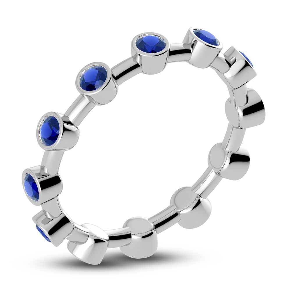 Juliette Maison Natural Blue Sapphire Ring 10K White Gold fysNtfIG