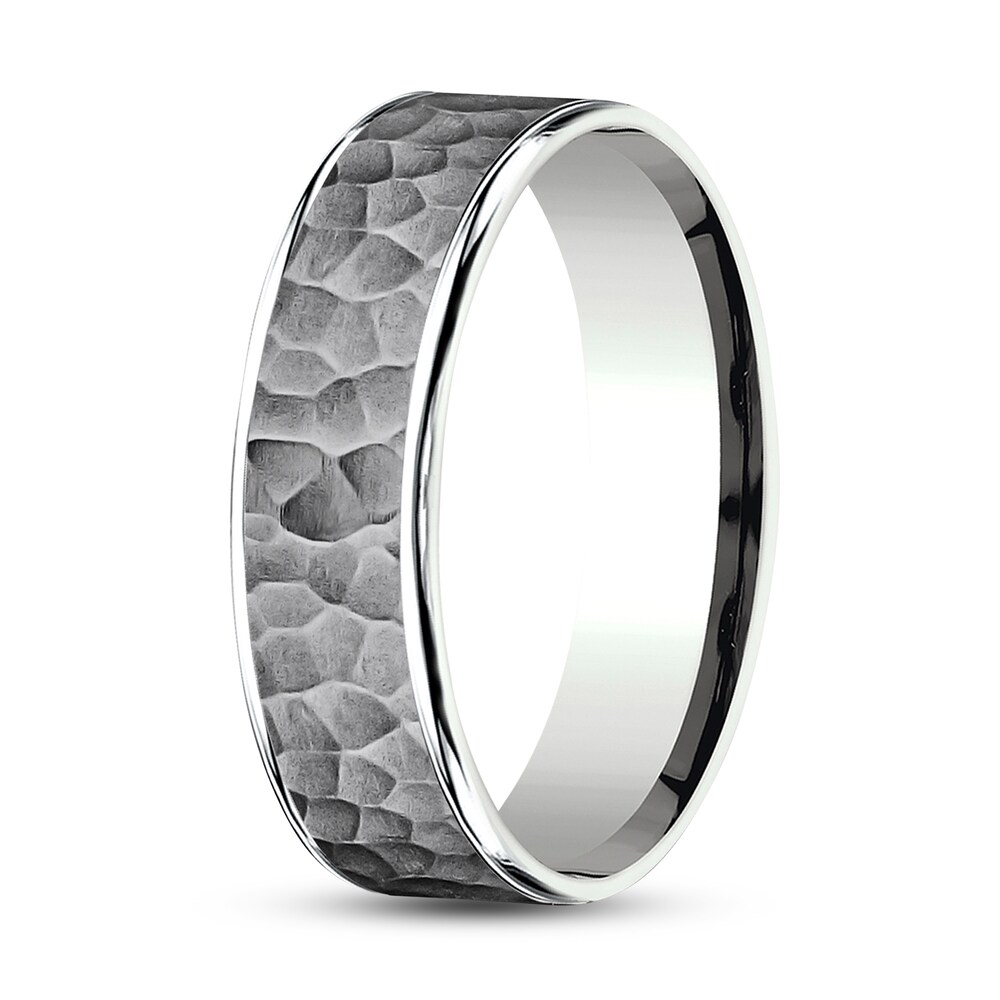 Wedding Band Tantalum/14K White Gold g4CLzGKT